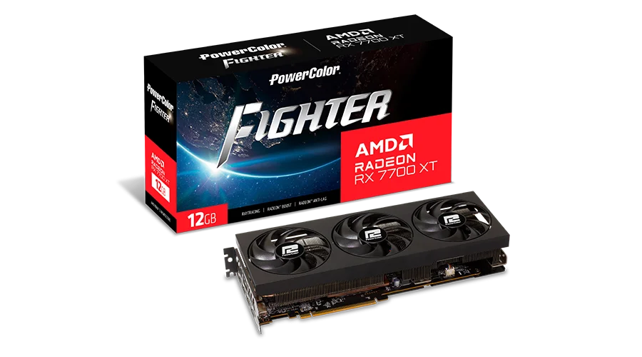PowerColor Fighter AMD Radeon RX 7700 XT 12GB GDDR6